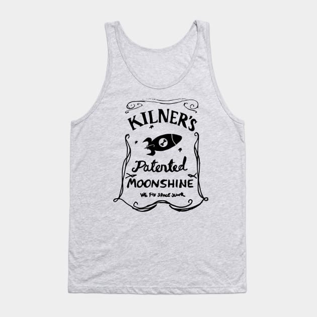 Kilner's Patented Moonshine label (black outline) Tank Top by Battle Bird Productions